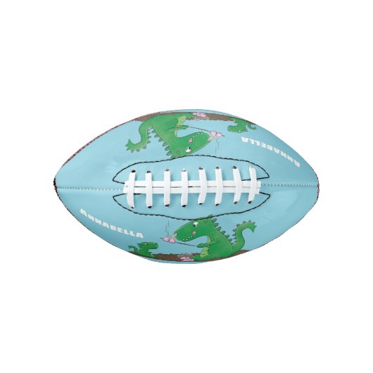 Cute dragons roasting marshmallows cartoon american football (Voorkant)