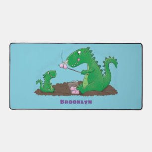 Cute dragons roasting marshmallows cartoon bureaumat