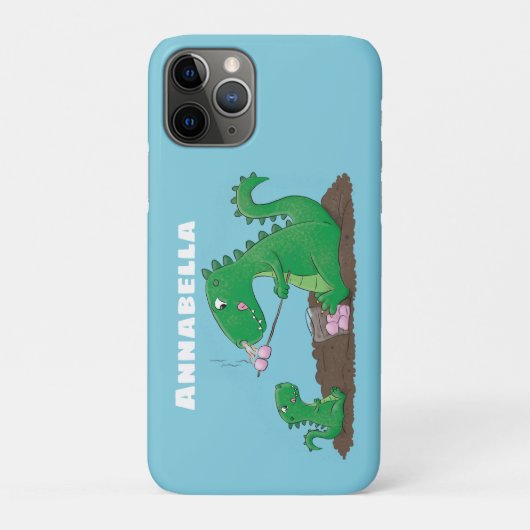 Cute dragons roasting marshmallows cartoon Case-Mate iPhone case (Achterkant)