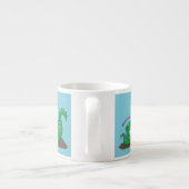 Cute dragons roasting marshmallows cartoon espresso kop (Achterkant)