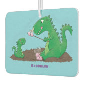 Cute dragons roasting marshmallows cartoon luchtverfrisser (Links)