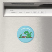 Cute dragons roasting marshmallows cartoon magneet (Insitu (Vaatwasser))