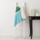 Cute dragons roasting marshmallows cartoon sherpa deken (In situ)