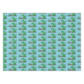 Cute dragons roasting marshmallows cartoon tafelkleed (Voorkant (Horizontaal))