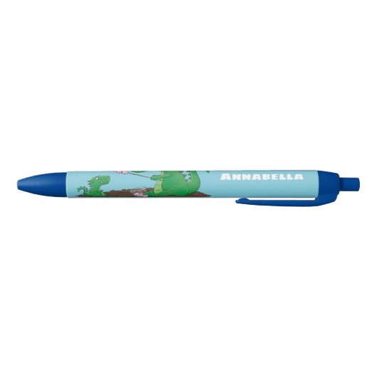 Cute dragons roasting marshmallows cartoon zwarte inkt pen (Bodem)