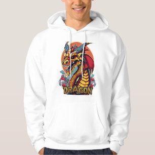 Cute Drakenskelet Mascotte Truien Hoodie