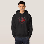 Cute Drama Teacher Valentines Day Heart Hoodie (Voorkant volledig)