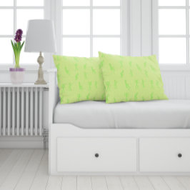 Cute Drawn Kind Green Kussen