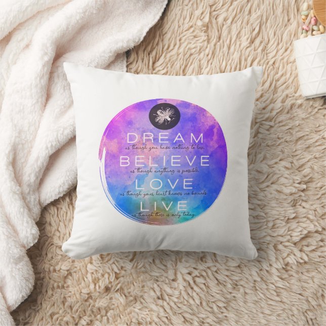 Cute Dream Believe Love Live Inspirerend Kussen (Deken)