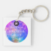 Cute Dream Believe Love Live Inspirerend Sleutelhanger (Achterkant)
