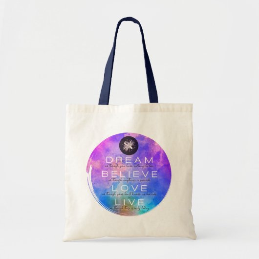 Cute Dream Believe Love Live Inspirerend Tote Bag (Voorkant)