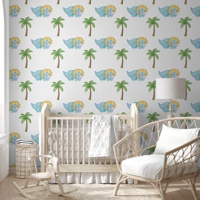 Cute Dream Dinosaur Behang (Kinderen)