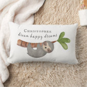 Cute Dream Happy Dreams Kinder Sloth Monogram Kussen (Deken)