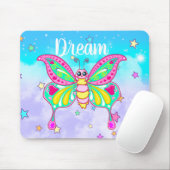 Cute "Dream" Kawaii Butterfly Muismat (Met muis)