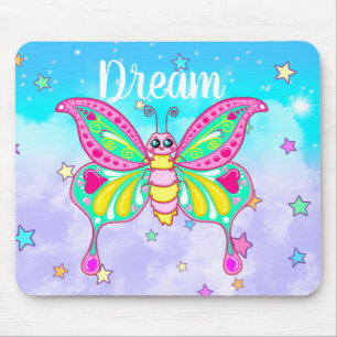 Cute "Dream" Kawaii Butterfly Muismat