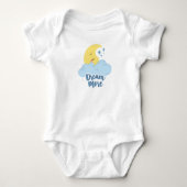 Cute "Dream More" Nursery Quote Romper (Voorkant)