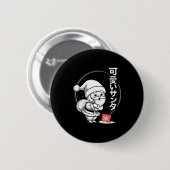 Cute Dreaming Kawaii Santa Claus  Ronde Button 5,7 Cm (Voorkant /achterkant)