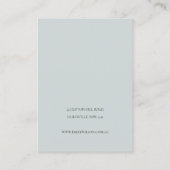 Cute Dreamweaver Blue Aqua Butterfly Earring Displ Visitekaartje (Achterkant)