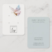 Cute Dreamweaver Blush Aqua Butterfly 2 Earling Di Visitekaartje (Voorkant / Achterkant)