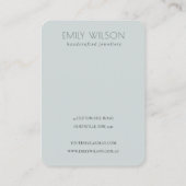 Cute Dreamweaver Blush Aqua Butterfly 2 Earling Di Visitekaartje (Achterkant)