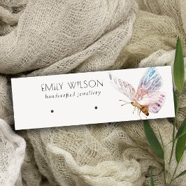 Cute Dreamweaver Blush Aqua Butterfly Earring Disp Mini Visitekaartje