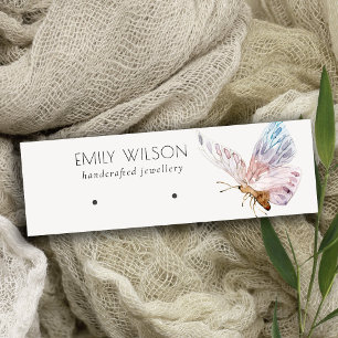 Cute Dreamweaver Blush Aqua Butterfly Earring Disp Mini Visitekaartje