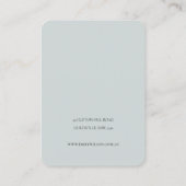 Cute Dreamweaver Blush Aqua Butterfly Hairpin Disp Visitekaartje (Achterkant)