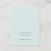 Cute Dreamweaver Blush Aqua Butterfly Ketting Disp Visitekaartje (Achterkant)