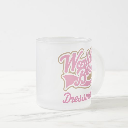 Cute Dressmaker Matglas Koffiemok (Voorkant rechts)