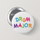 Cute Drum Major Toon Ronde Button 5,7 Cm (Voorkant /achterkant)