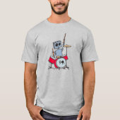 Cute Drummer Robot T-shirt (Voorkant)