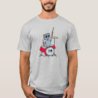 Cute Drummer Robot T-shirt