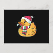 Cute Dub Duck Kerstmis Aankondigingskaart (Voorkant)