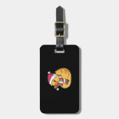Cute Dub Duck Kerstmis Bagagelabel (Voorkant verticaal)
