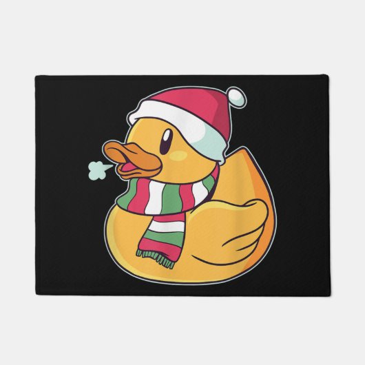 Cute Dub Duck Kerstmis Deurmat (Voorkant)