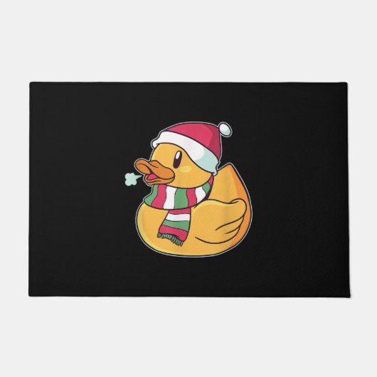 Cute Dub Duck Kerstmis Deurmat (Voorkant)