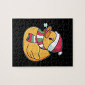 Cute Dub Duck Kerstmis Legpuzzel (Horizontaal)