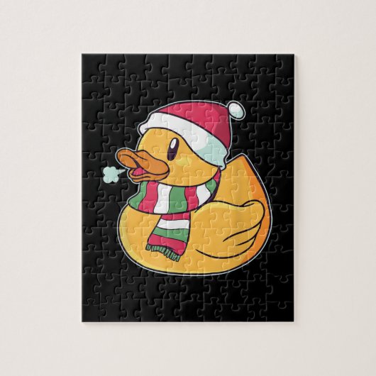 Cute Dub Duck Kerstmis Legpuzzel (Verticaal)