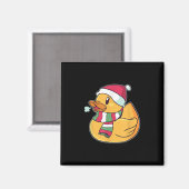 Cute Dub Duck Kerstmis Magneet (Voorkant / Achterkant)