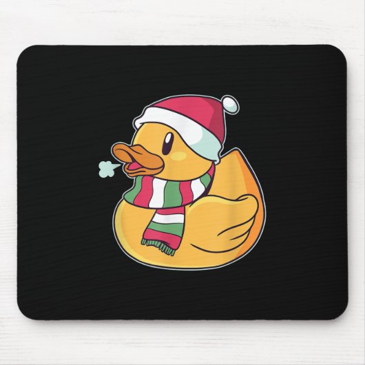 Cute Dub Duck Kerstmis Muismat (Voorkant)