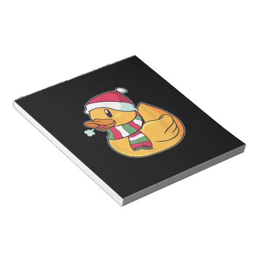 Cute Dub Duck Kerstmis Notitieblok (Schuin)
