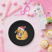 Cute Dub Duck Kerstmis Papieren Bordje (Feest)