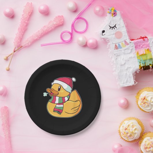 Cute Dub Duck Kerstmis Papieren Bordje (Feest)