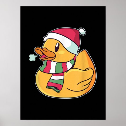 Cute Dub Duck Kerstmis Poster (Voorkant)