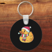 Cute Dub Duck Kerstmis Sleutelhanger (Voorkant)