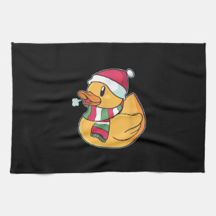 Cute Dub Duck Kerstmis Theedoek