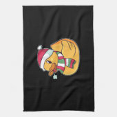 Cute Dub Duck Kerstmis Theedoek (Verticaal)