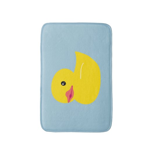 Cute Duck Baby Blue Badmat (Voorkant Verticaal)