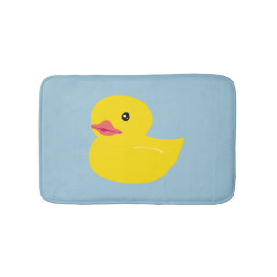 Cute Duck Baby Blue Badmat