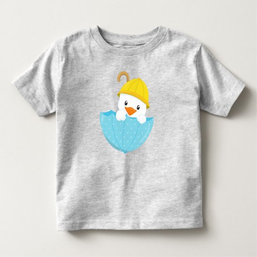 Cute Duck, Baby Duck, Duck, Duck with Umbrella, Ra Kinder Shirts (Voorkant)